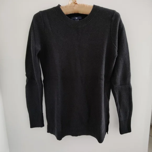 Gap Women's small black lightweight 100% cotton long sleeve sweater - Picture 6 of 6